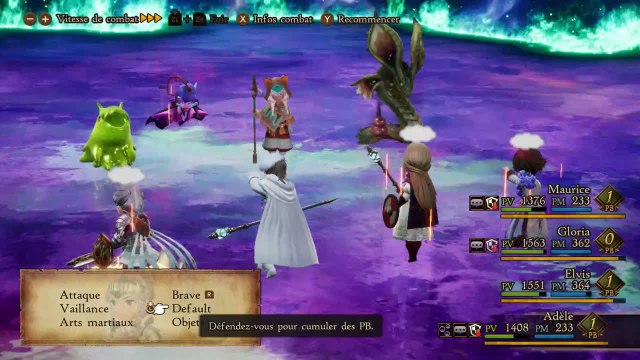 Bravely Default 2 - Combat contre Anihal