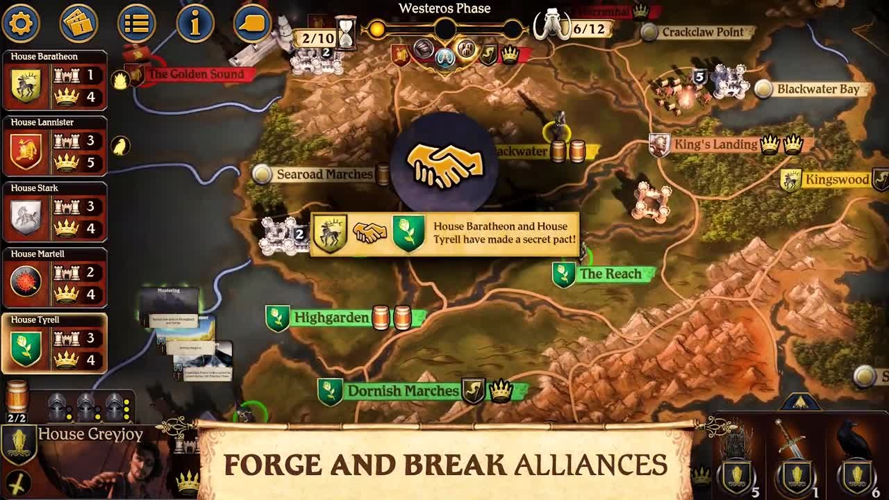 A Game of Thrones : The Board Game - Digital Edition se lance sur mobiles