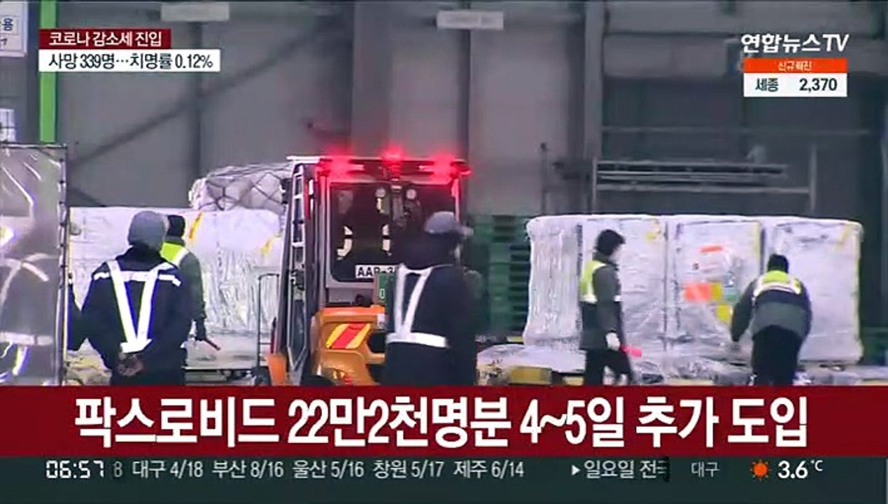 팍스로비드 22만2천명분, 오는 4~5일 추가 도입