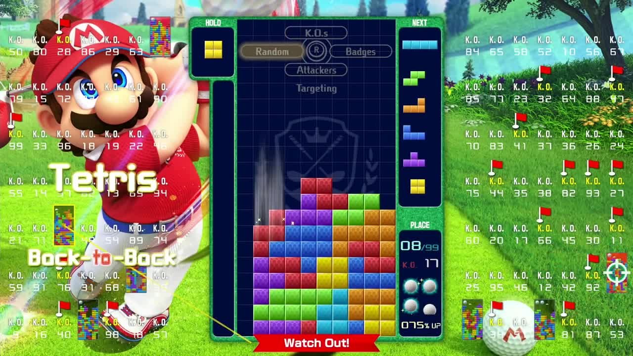 Tetris 99 et Mario Golf : Super Rush s'associent pour le 22ème Grand Prix