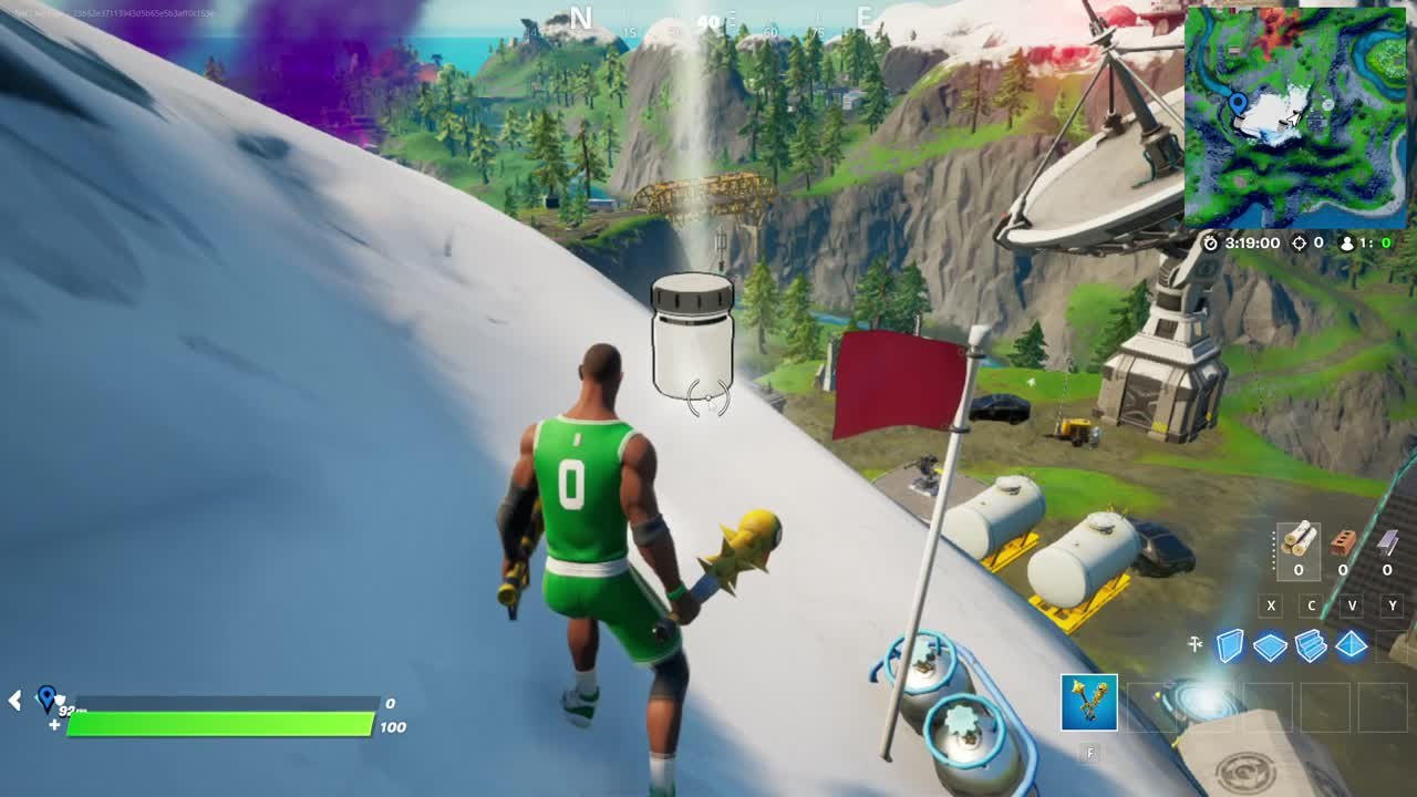 Fortnite, saison 8, skin Poiscaille cartoon : Emplacement des trois bocaux Gris pierre, notre guide