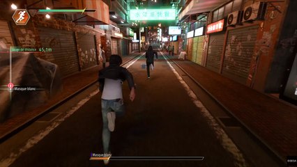 Lost Judgment - course-poursuite