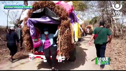Carretas peregrinas de Carazo salen rumbo a Popoyuapa, Rivas
