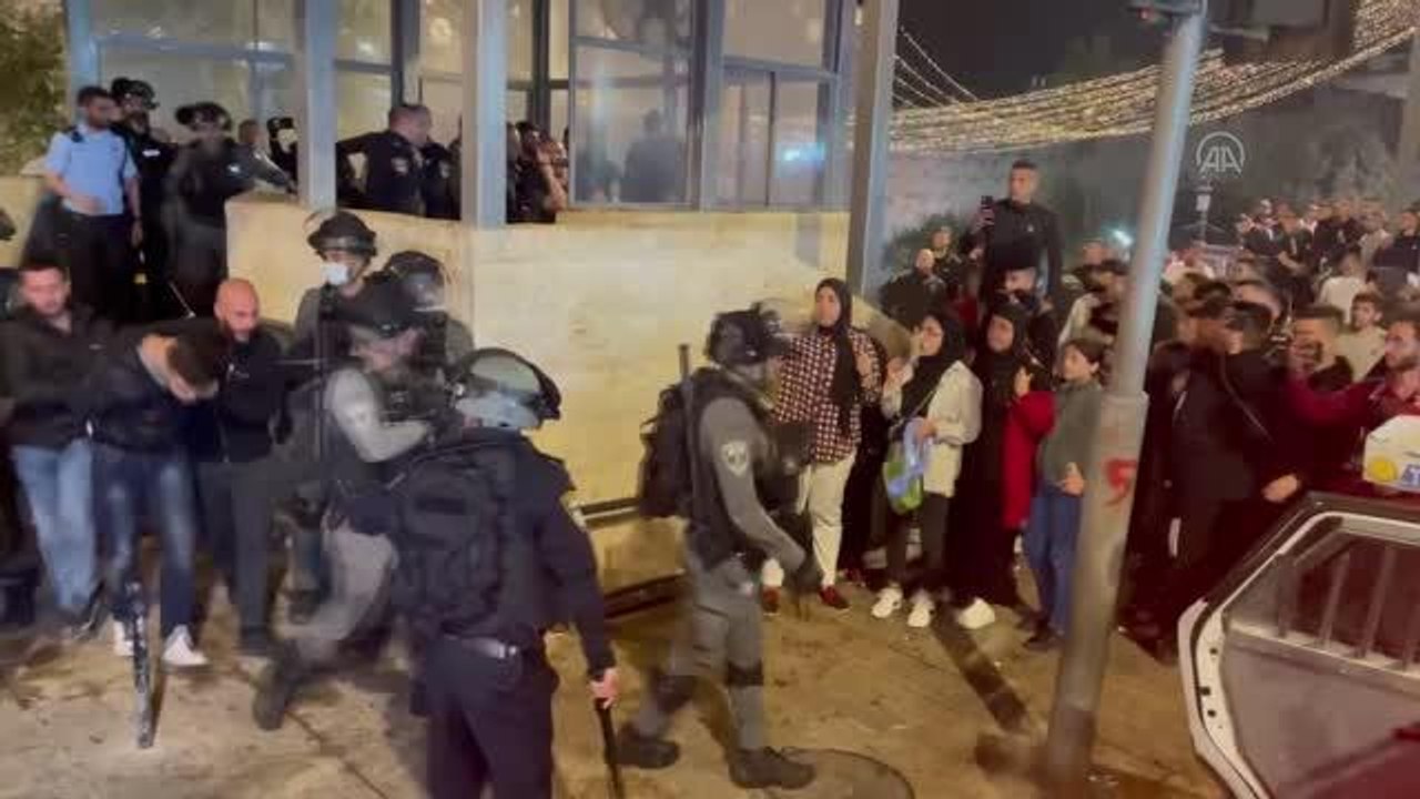 İsrail polisi, işgal altındaki Doğu Kudüs'te 4 Filistinliyi gözaltına aldı