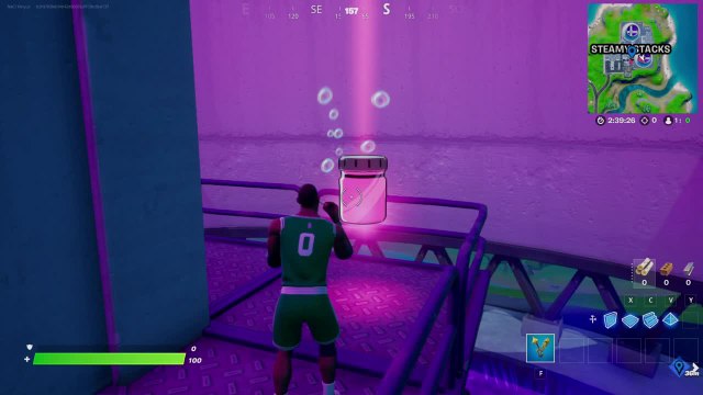 Fortnite, saison 8, skin Poiscaille cartoon : Emplacement des trois bocaux Rose câlin, notre guide