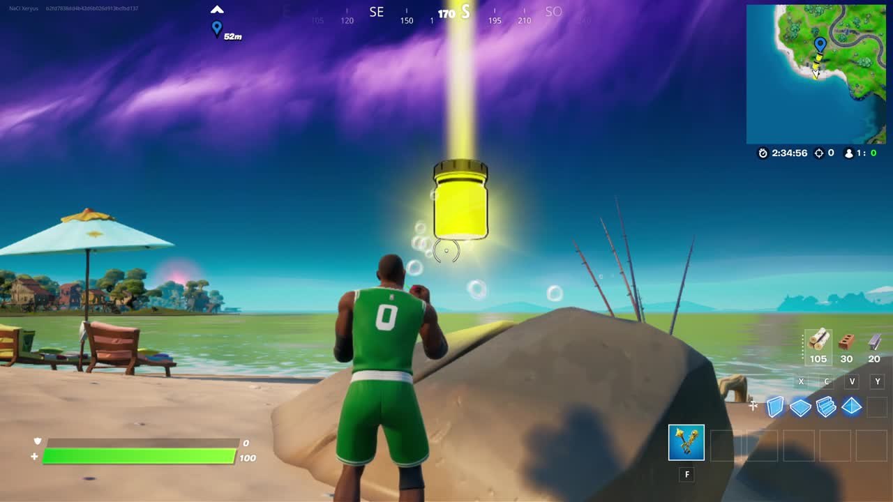 Fortnite, saison 8, skin Poiscaille cartoon : Emplacement des trois bocaux Jaune banane, notre guide