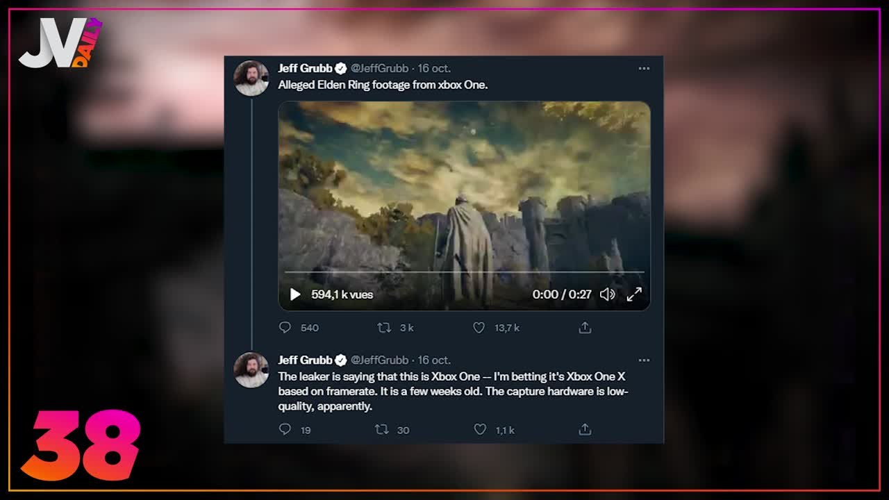 Daily 1 18/10/2021 Elden Ring gameplay leak