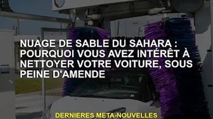 Saharienne Shayun : pourquoi vous devez nettoyer votre voiture sous peine d'amendes