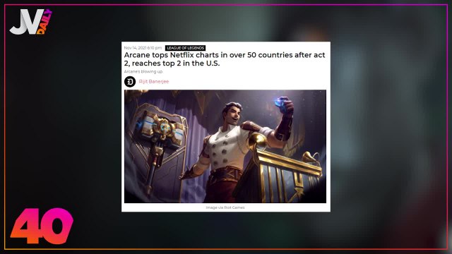 JVCom Daily - Arcane toujours au sommet