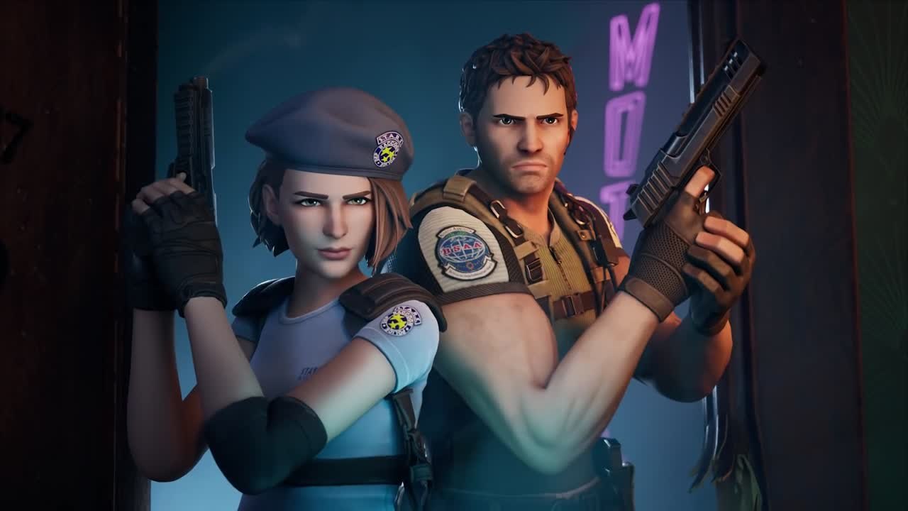 Chris Redfield Jill Valentine Fortnite