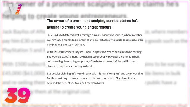 Daily Les scalpers seraient au final bienveillants ?