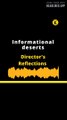 Director's Reflections | Informational deserts