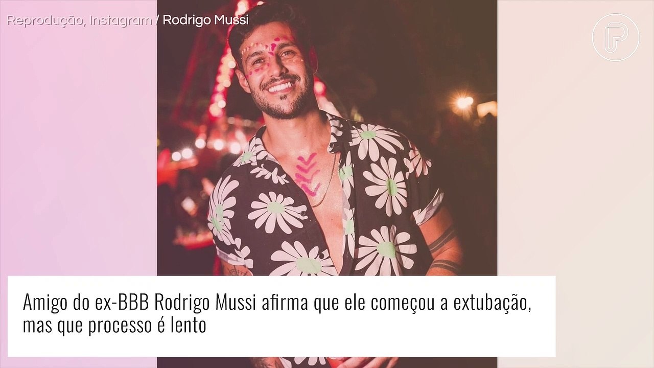 Ex-BBB Rodrigo Mussi, sedado, tem medicação reduzida durante extubação: 'Processo lento'