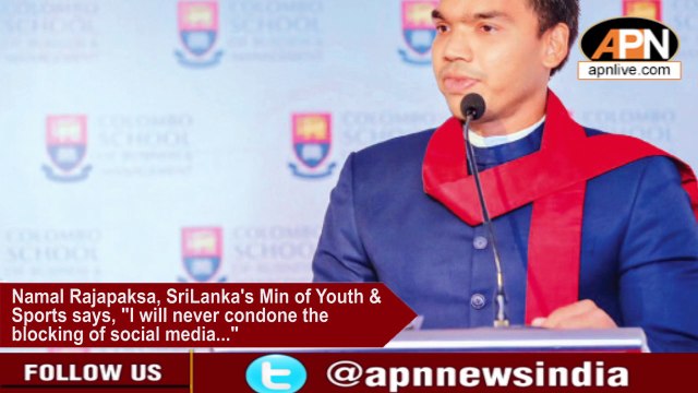 Authorities Think Progressively: Namal Rajapaksa Says Social Media Bans Are Useless With VPNs