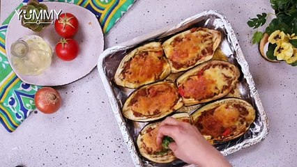 طريقة عمل صينية الباذنجان باللحم المفروم