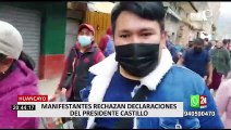 Paro de transportistas: Manifestantes rechazan declaraciones de Castillo sobre las protestas