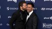 Jaymes Vaughan, Jonathan Bennett attend the 33rd Annual GLAAD Media Awards red carpet in Los Angeles