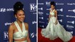 Meagan Good attends the 33rd Annual GLAAD Media Awards red carpet in Los Angeles