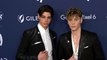 Pierre Boo, Nicky Champa attend the 33rd Annual GLAAD Media Awards red carpet in Los Angeles