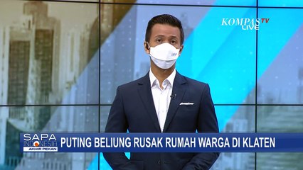 Rekaman Detik-detik Permukiman Warga di Klaten Diterjang Angin Putting Beliung! Belasan Rumah Rusak