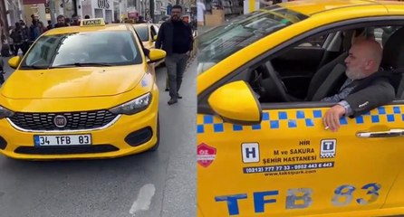 ‘Sadece turist’ alan boş taksileri görüntüledi: Güpegüdüz saldırıya uğradı