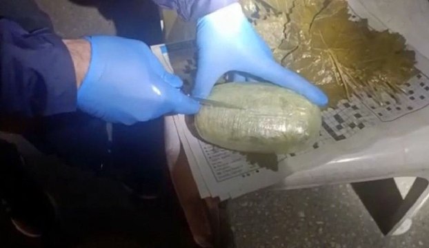 Salamura asma yaprağı bidonunda uyuşturucu sevkiyatı