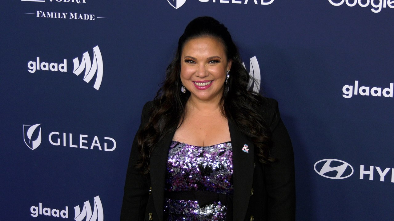 Gloria Calderon Kellett attends the 33rd Annual GLAAD Media Awards red carpet in Los Angeles