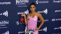 Haskiri Velazquez attends the 33rd Annual GLAAD Media Awards red carpet in Los Angeles