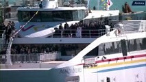 La traversée en catamaran du pape François à Malte