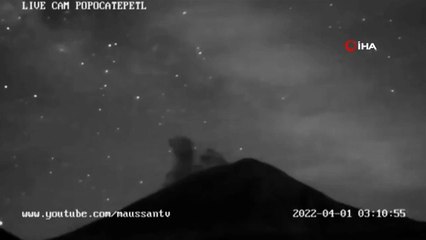 Meksika’daki Popocatepetl yanardağı yakınlarında göktaşı görüldü