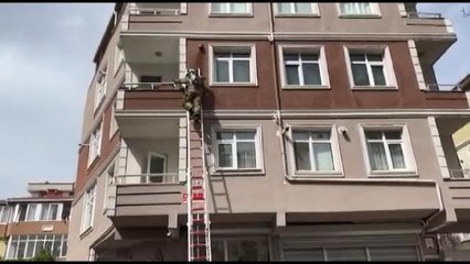 KARTAL'DA İTFAİYEYE HATALI PARK ENGELİ