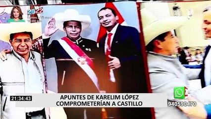 Download Video: Karelim López entregó a la Fiscalía apuntes que comprometerían a Pedro Castillo