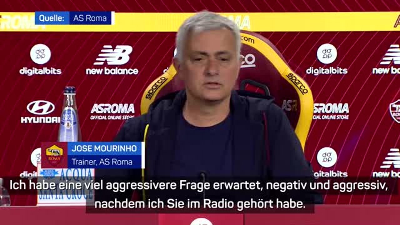 Mourinho sauer: "sie sch**** sich in die hose"