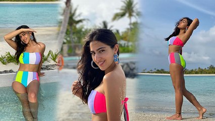 Sara Ali Khan का Multicolor Bikini में Bold Look Viral,Super Hot अवतार में आई नजर । Boldsky
