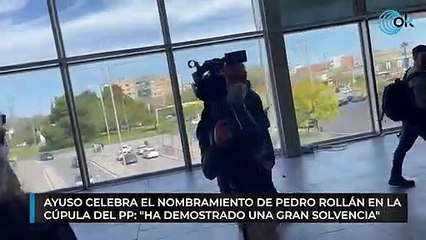 Ayuso celebra el nombramiento de Pedro Rollán en la cúpula del PP: "Ha demostrado una gran solvencia"
