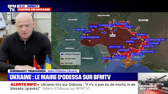 Guerre en Ukraine: sur BFMTV, le maire d'Odessa annonce que la ville se prépare au pire