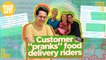 Customer "pranks" food delivery riders | Make Your Day