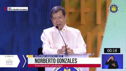 Gonzales, sinagot ang isyu tungkol sa korapsyon sa gobyerno