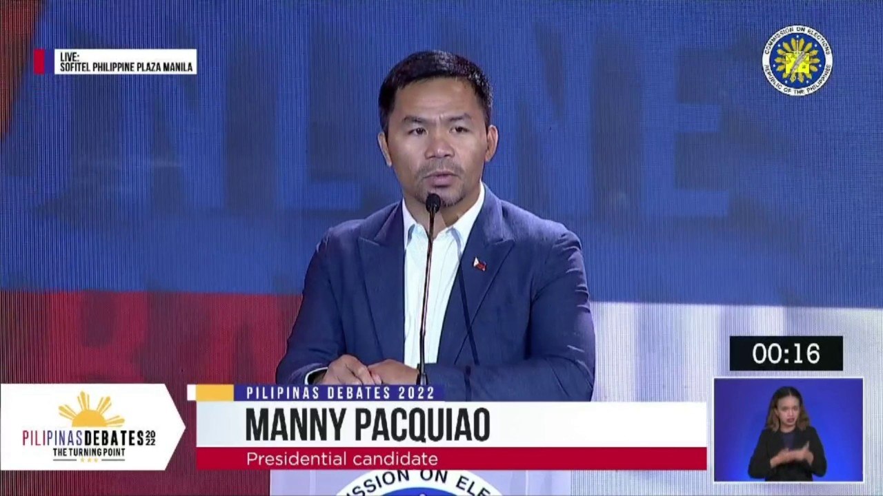Pacquiao, sinagot ang problema sa korapsyon sa bansa