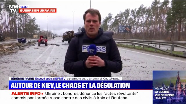 Autour de Kiev, l'armée ukrainienne documente les potentiels crimes de guerre et déminent les routes