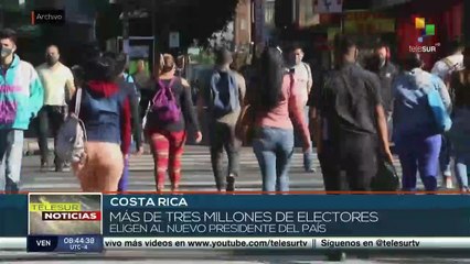 Скачать видео: En Costa Rica avanzan elecciones presidenciales en plena normalidad