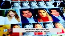 Karelim López: Apuntes entregado a la Fiscalía habrían sido escritos a pedido de Bruno Pacheco