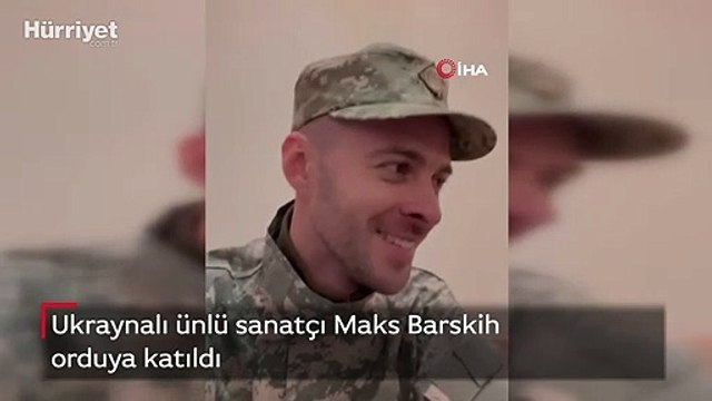 Ukraynalı ünlü sanatçı Maks Barskih orduya katıldı