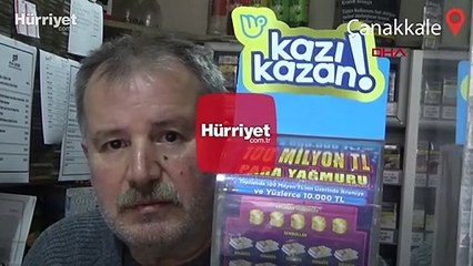 Çanakkale'de 10 TL’lik Kazı Kazan kuponu ile 500 bin TL kazandı