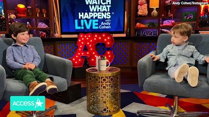 Andy Cohen & Anderson Cooper's Sons Adorably Take Over 'WWHL' For April Fools'