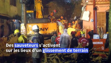 Brésil : glissement de terrain meurtrier après des pluies torrentielles