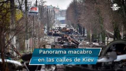 Imágenes de la devastación en Kiev tras salida de rusos: dejan cadáveres por las calles