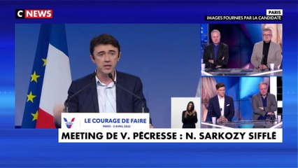 Le nom de Nicolas Sarkozy hué au meeting de Valérie Pécresse
