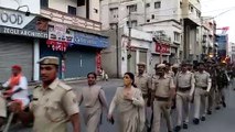 Police did route march