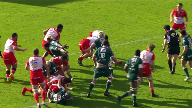 TOP 14 - Essai de Lucas REY (SP) - Biarritz Olympique - Section Paloise - Saison 2021/2022